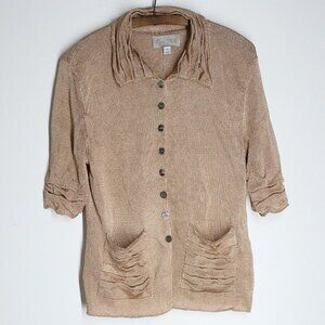 Roni Rabl rayon knit button down sweater